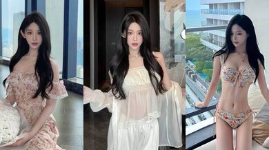 00后福利姬 洛洛幻想屋 私密餐厅激情 主动戴项圈求主人调教 丝袜足交跪地口交 骚气爆表！